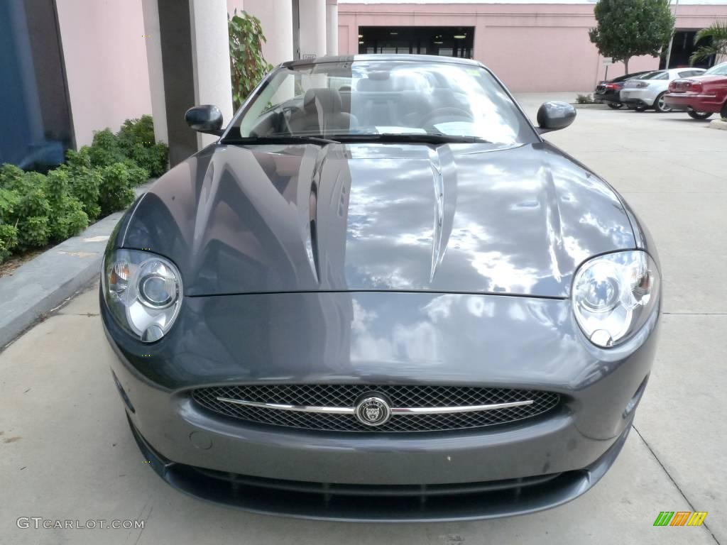 2007 XK XK8 Convertible - Slate Grey Metallic / Charcoal photo #2