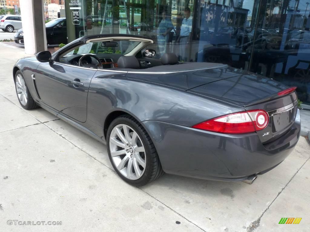 2007 XK XK8 Convertible - Slate Grey Metallic / Charcoal photo #4