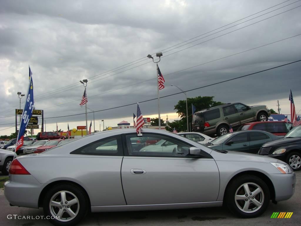 2003 Accord EX Coupe - Satin Silver Metallic / Black photo #2