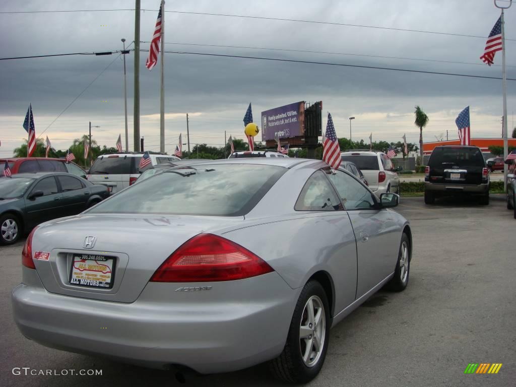 2003 Accord EX Coupe - Satin Silver Metallic / Black photo #4