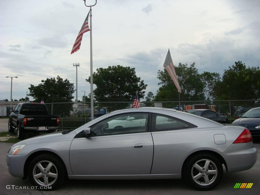 2003 Accord EX Coupe - Satin Silver Metallic / Black photo #7