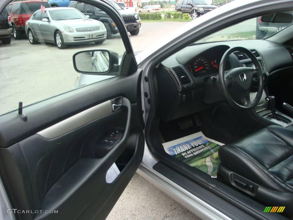 2003 Accord EX Coupe - Satin Silver Metallic / Black photo #10