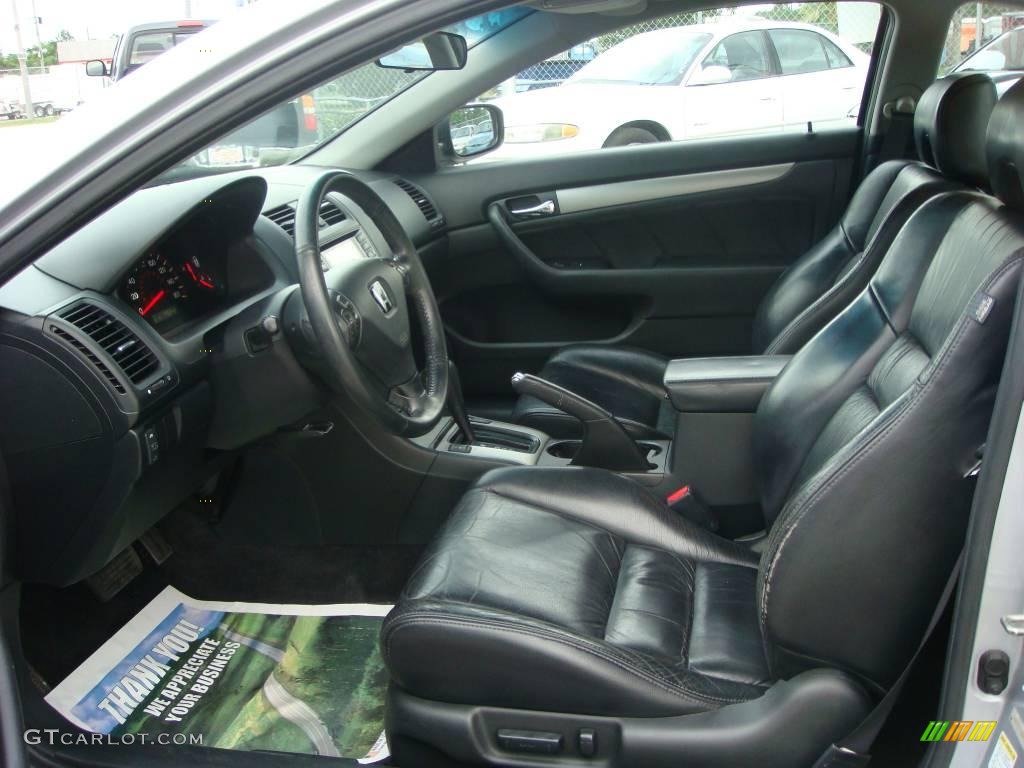 2003 Accord EX Coupe - Satin Silver Metallic / Black photo #11