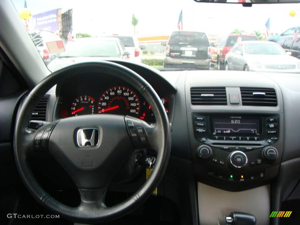 2003 Accord EX Coupe - Satin Silver Metallic / Black photo #14