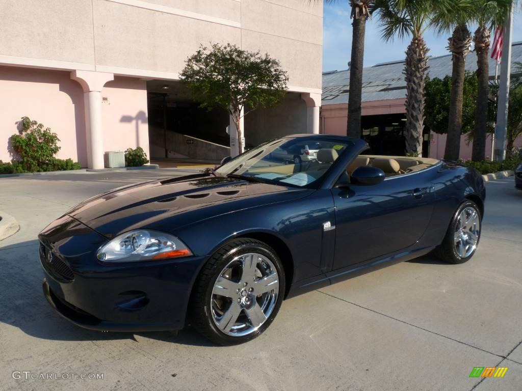 Indigo Metallic Jaguar XK