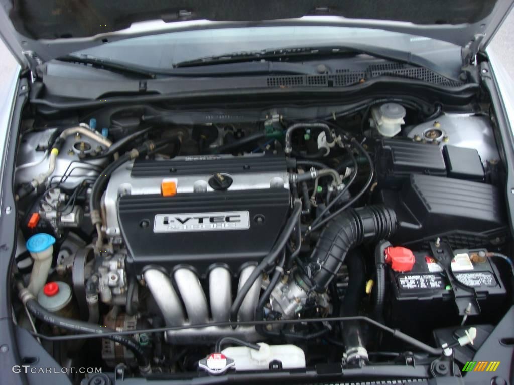 2003 Accord EX Coupe - Satin Silver Metallic / Black photo #18