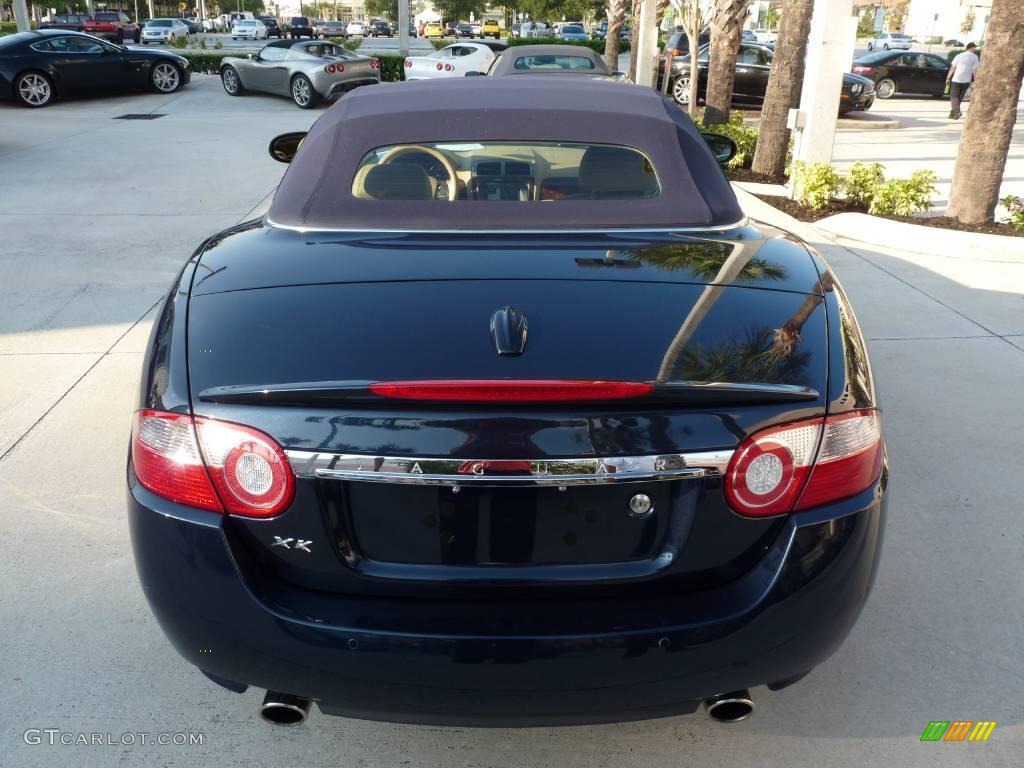 2008 XK XK8 Convertible - Indigo Metallic / Caramel photo #17