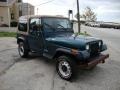 1995 Emerald Green Pearl Jeep Wrangler S 4x4  photo #5