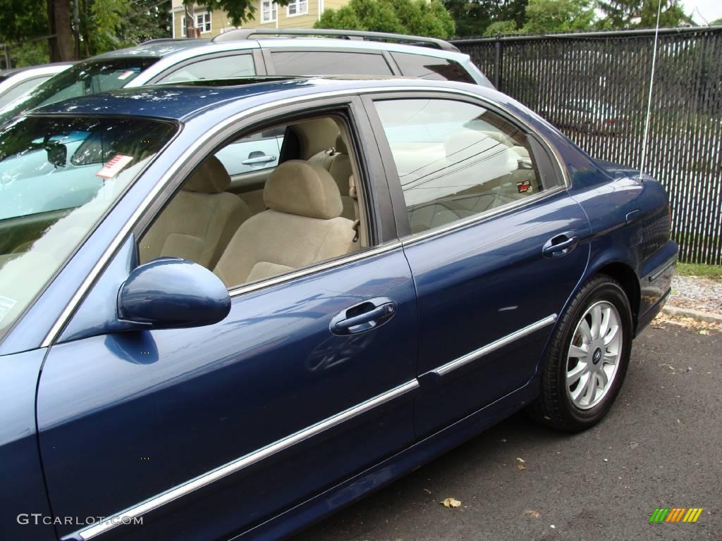 2005 Sonata GLS V6 - Ardor Blue / Beige photo #4