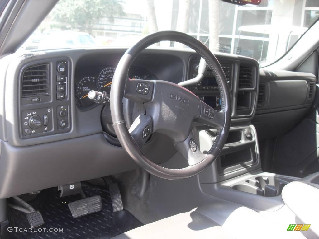 2006 Sierra 1500 SLT Crew Cab 4x4 - Stealth Gray Metallic / Dark Pewter photo #10