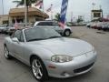 2002 Sunlight Silver Metallic Mazda MX-5 Miata Roadster  photo #1