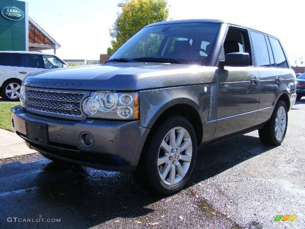 2007 Range Rover Supercharged - Stornoway Grey Metallic / Charcoal photo #1