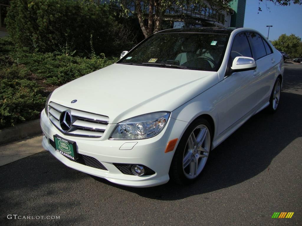 2009 C 350 Sport - Arctic White / Grey/Black photo #1