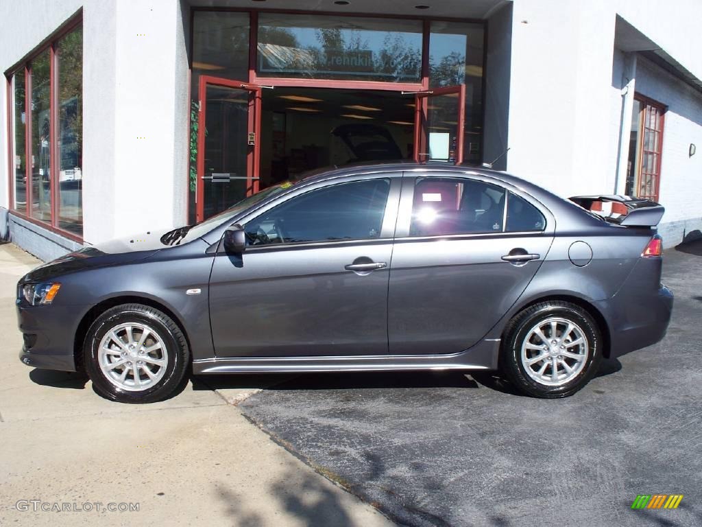 2010 Lancer ES - Graphite Gray Pearl / Black photo #2