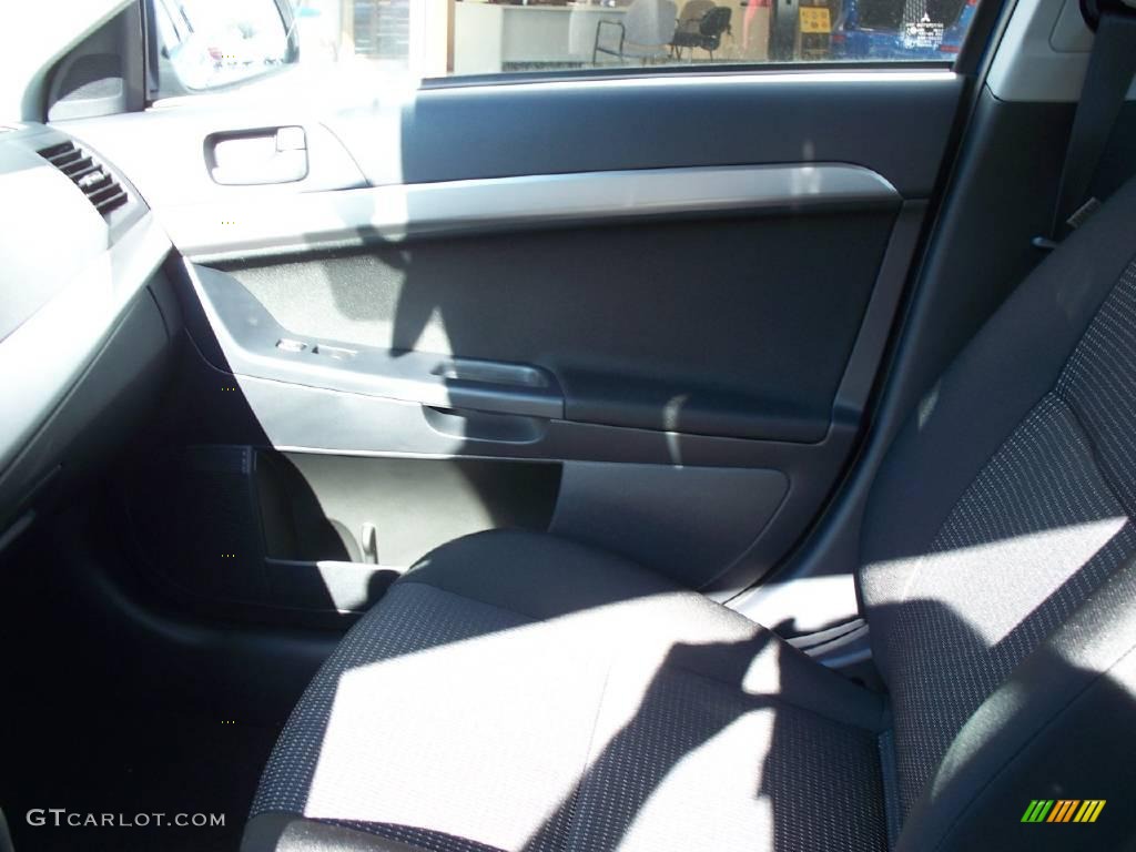 2010 Lancer ES - Octane Blue Metallic / Black photo #6