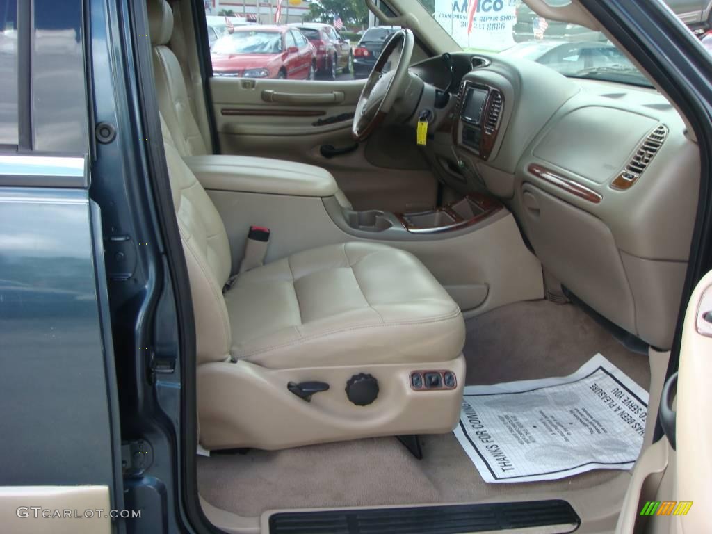 2000 Navigator  - Medium Charcoal Green Metallic / Medium Parchment photo #13