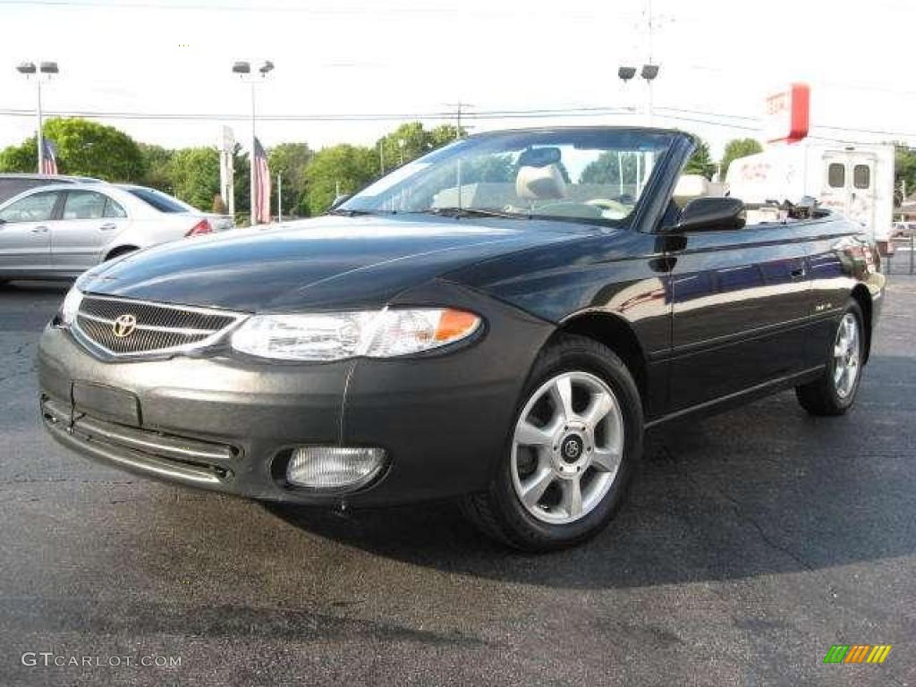 2000 Solara SLE V6 Convertible - Black Sand Pearl / Ivory photo #1