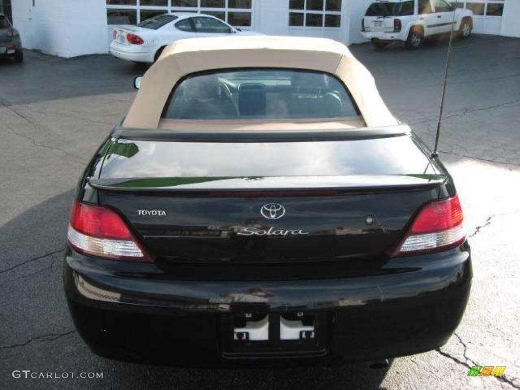 2000 Solara SLE V6 Convertible - Black Sand Pearl / Ivory photo #12