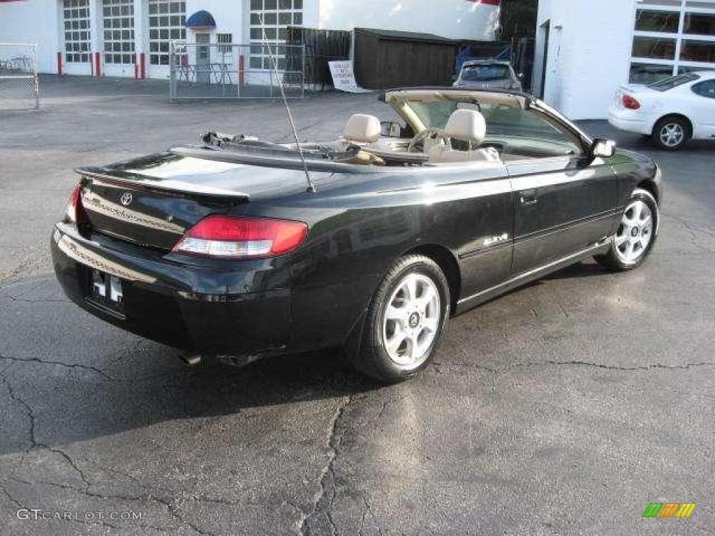 2000 Solara SLE V6 Convertible - Black Sand Pearl / Ivory photo #15
