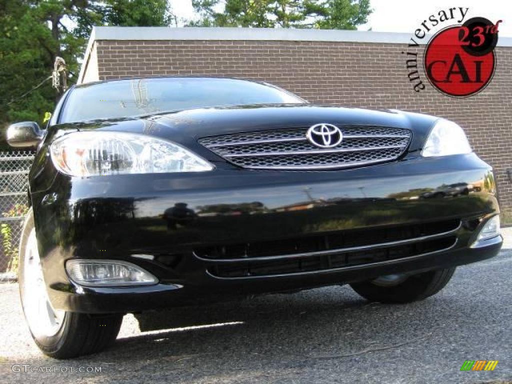 2003 Camry XLE V6 - Black / Taupe photo #1