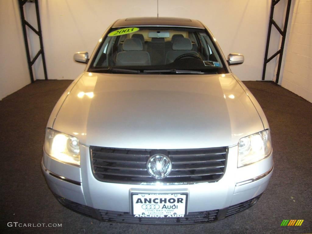 2003 Passat GLS Sedan - Reflex Silver Metallic / Grey photo #2