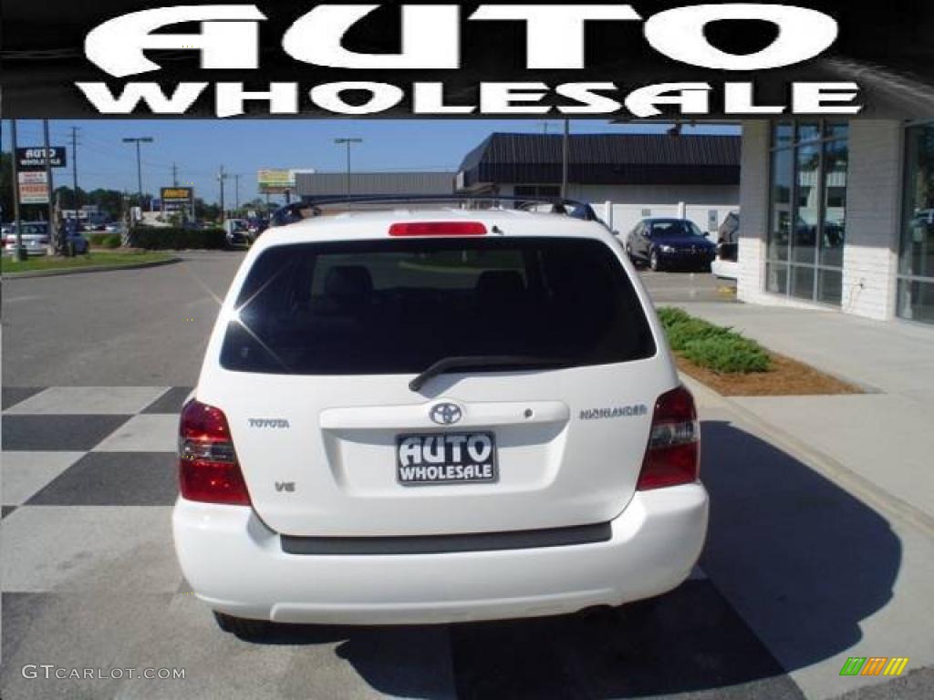 2004 Highlander V6 - Super White / Ash photo #3
