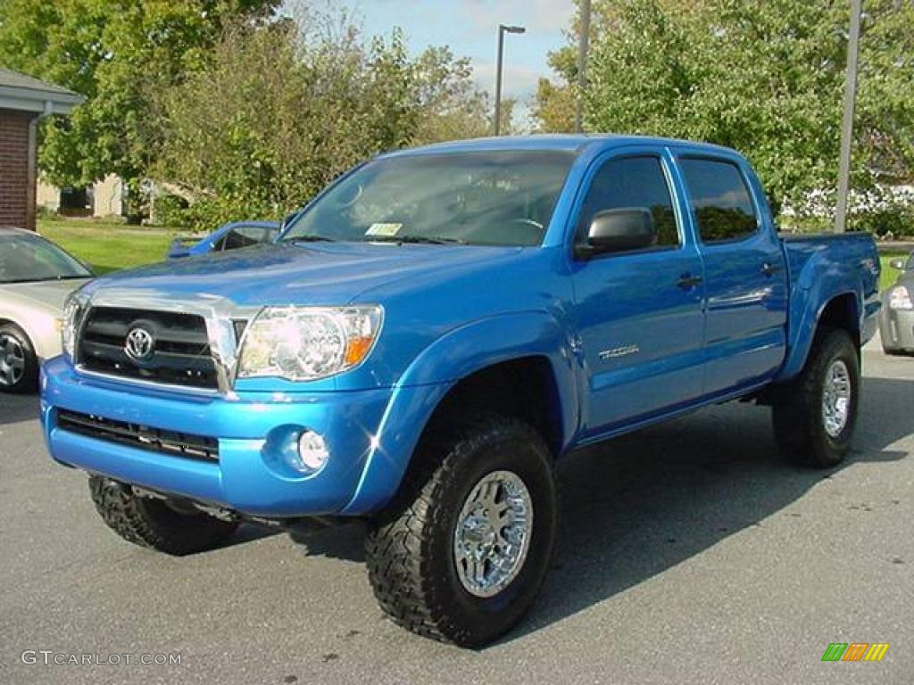 2008 Tacoma V6 SR5 Double Cab 4x4 - Speedway Blue / Graphite Gray photo #3