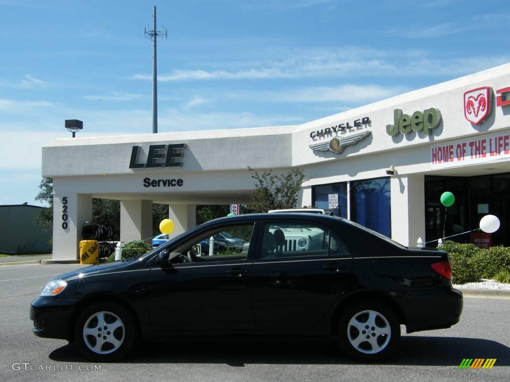 2006 Corolla CE - Black Sand Pearl / Beige photo #2