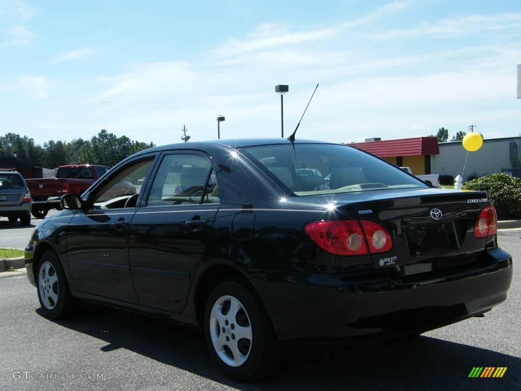 2006 Corolla CE - Black Sand Pearl / Beige photo #3