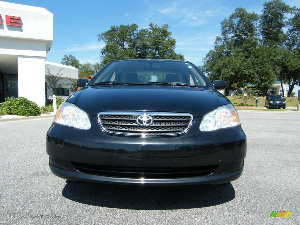 2006 Corolla CE - Black Sand Pearl / Beige photo #8