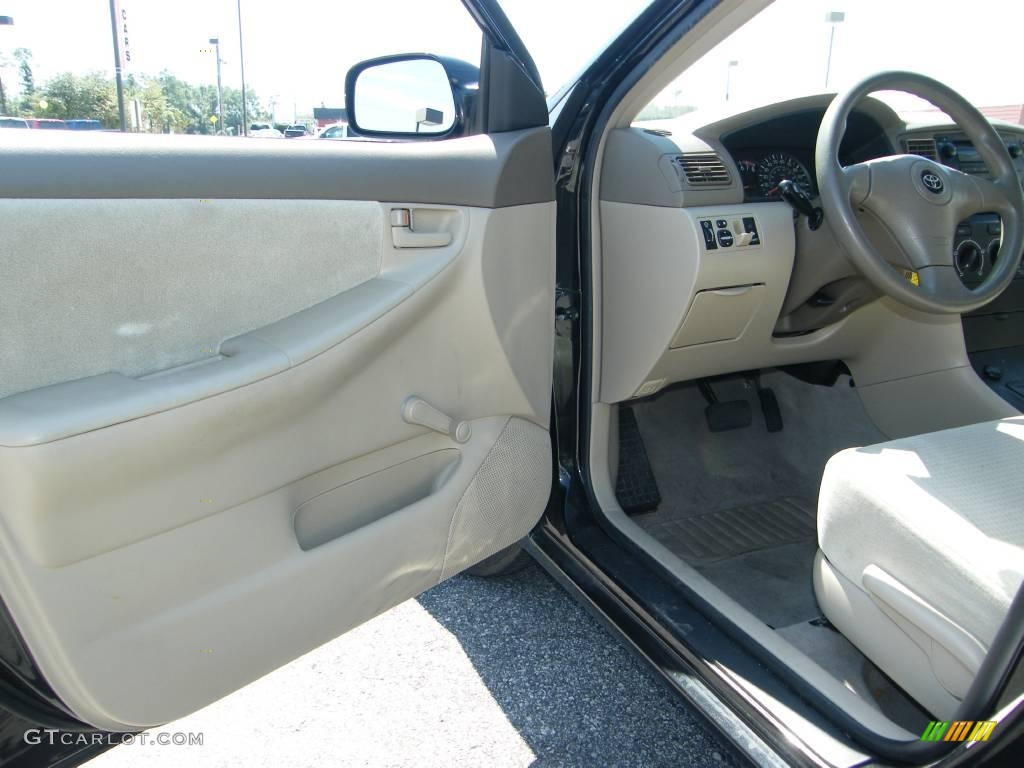2006 Corolla CE - Black Sand Pearl / Beige photo #13