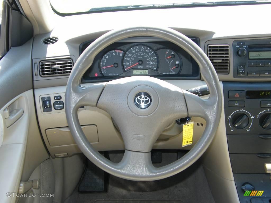 2006 Corolla CE - Black Sand Pearl / Beige photo #19