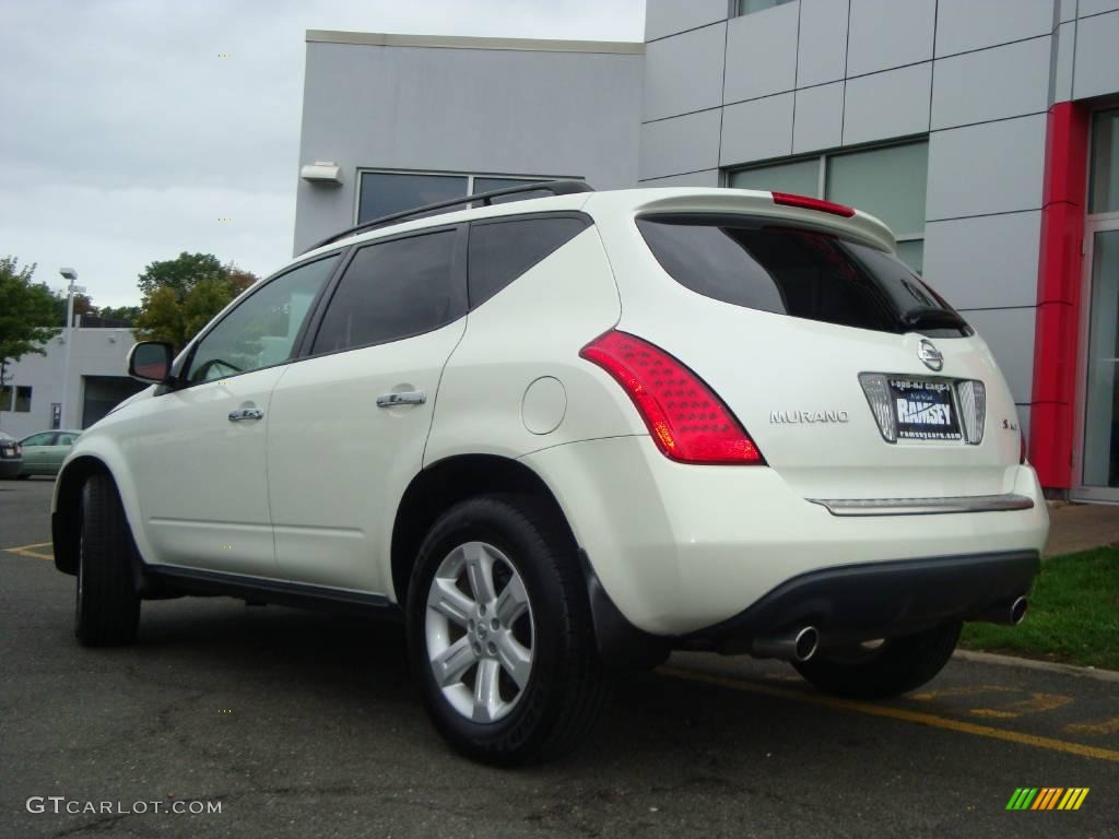 2006 Murano S AWD - Glacier Pearl / Cafe Latte photo #9