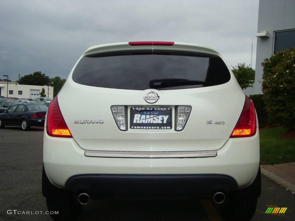 2006 Murano S AWD - Glacier Pearl / Cafe Latte photo #10