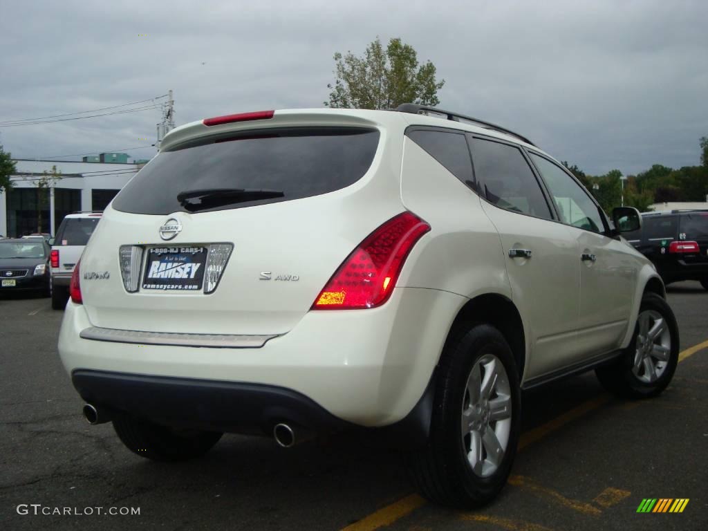 2006 Murano S AWD - Glacier Pearl / Cafe Latte photo #11