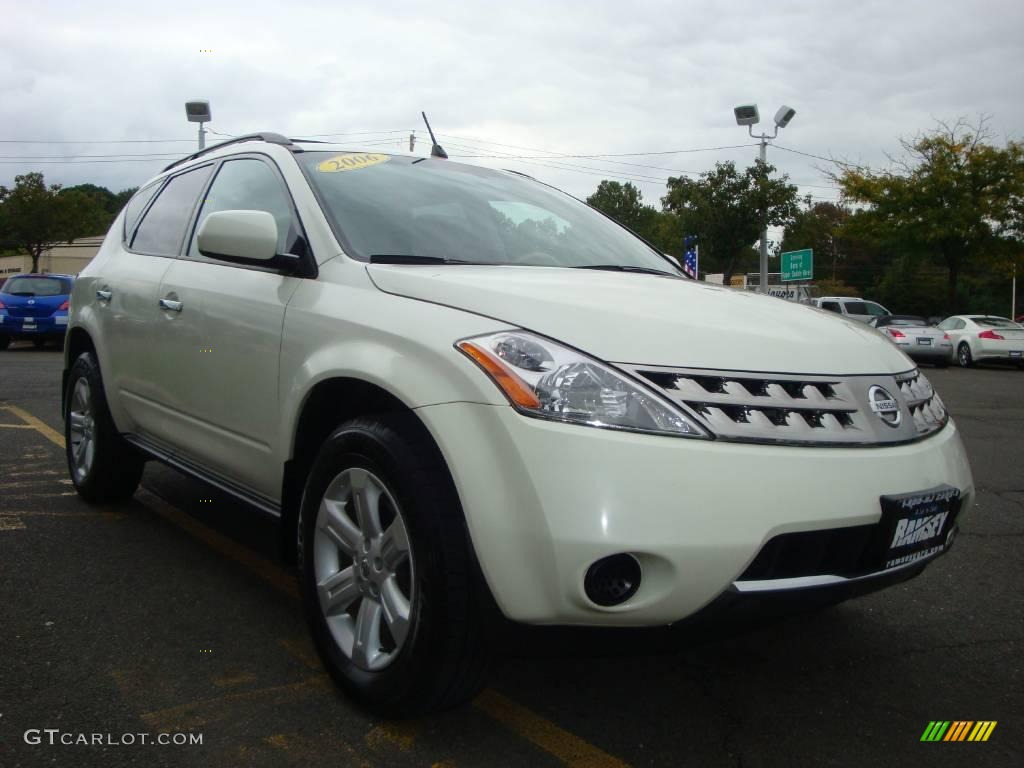 2006 Murano S AWD - Glacier Pearl / Cafe Latte photo #15