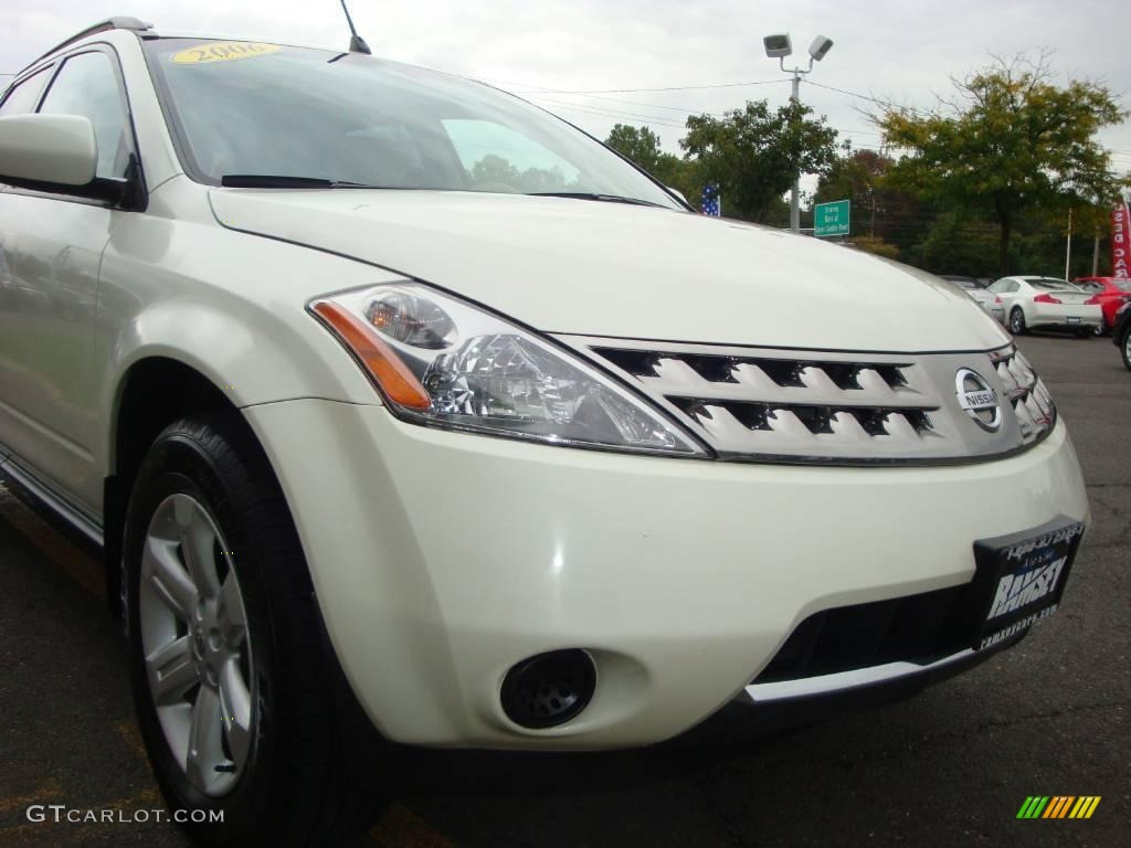 2006 Murano S AWD - Glacier Pearl / Cafe Latte photo #23