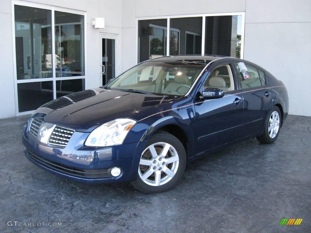 2006 Maxima 3.5 SL - Majestic Blue Metallic / Cafe Latte photo #1