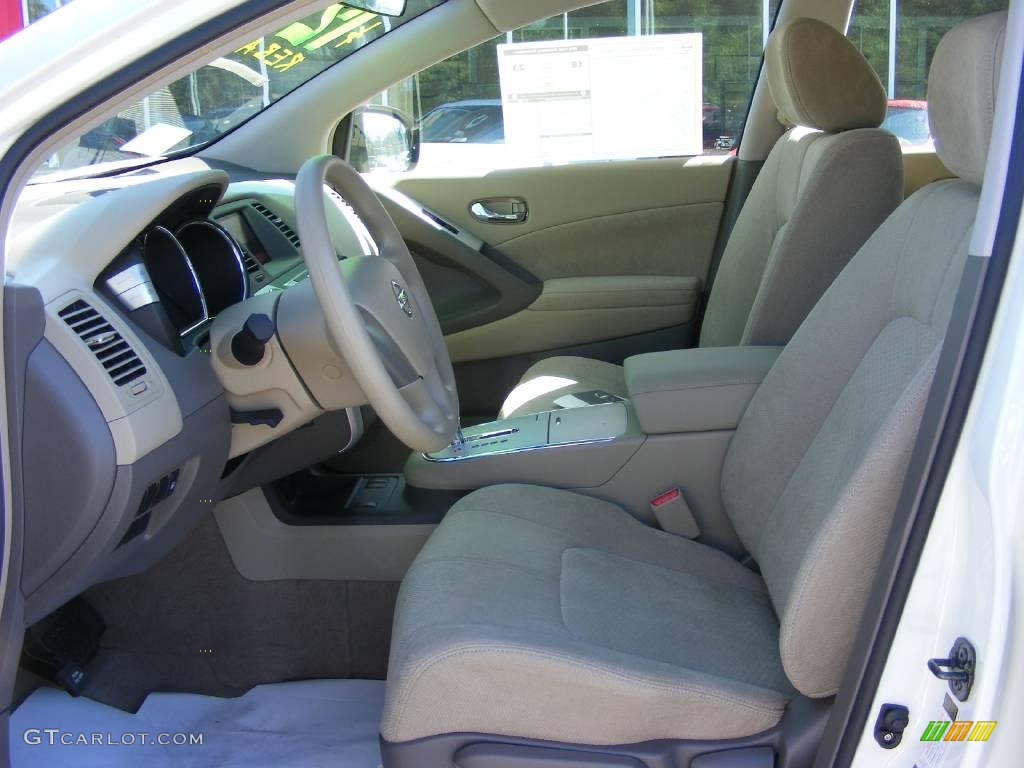 2009 Murano S - Glacier Pearl / Beige photo #11