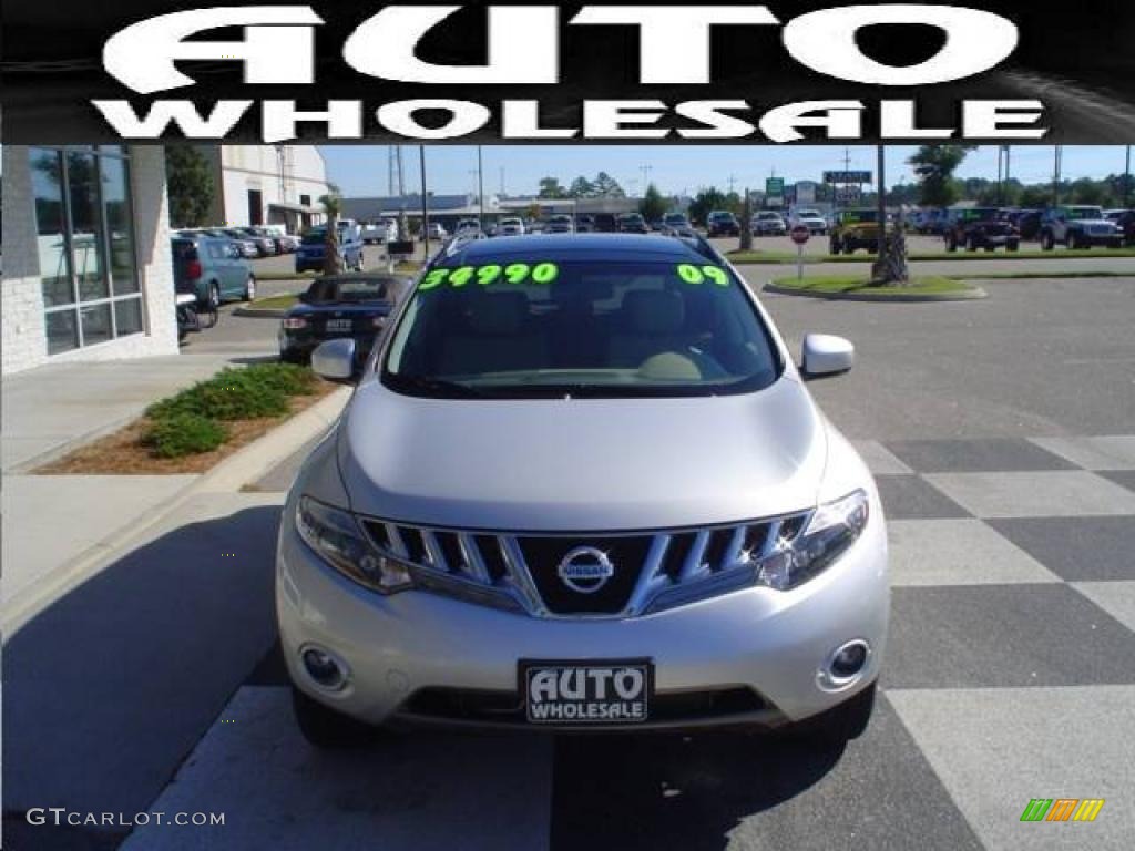 2009 Murano SL AWD - Brilliant Silver Metallic / Beige photo #2