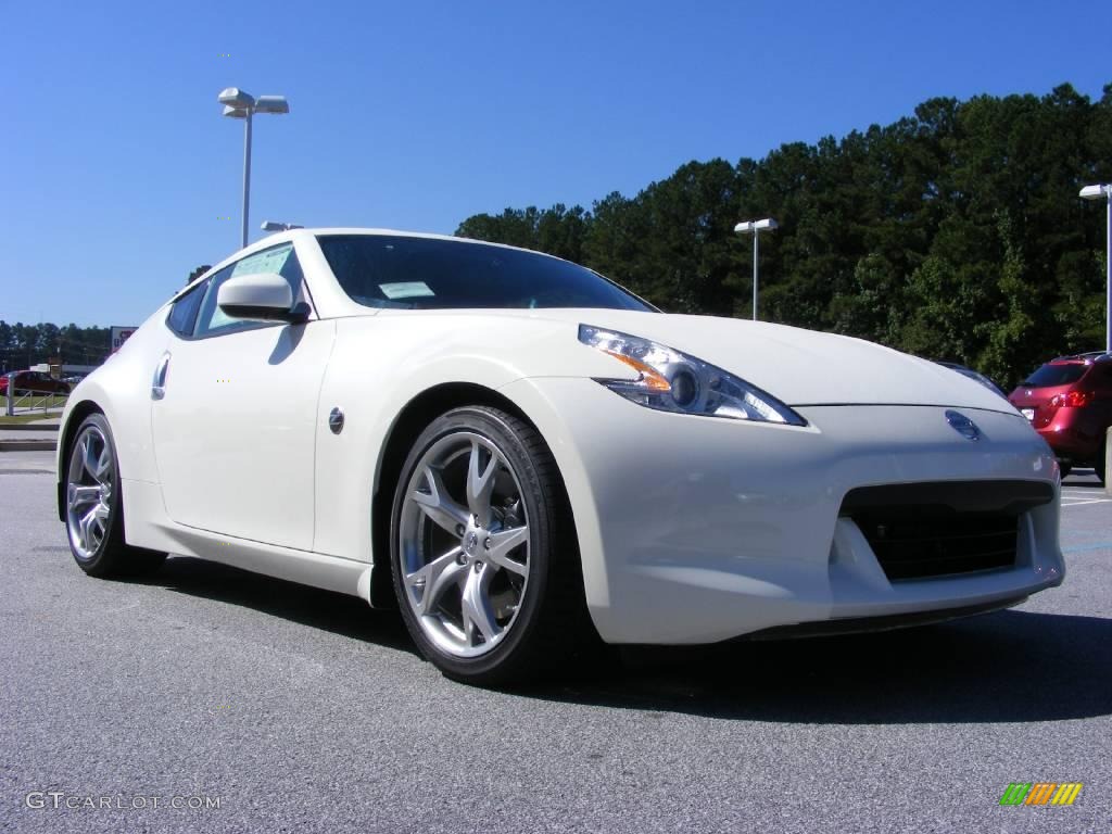 2009 370Z Sport Touring Coupe - Pearl White / Gray Leather photo #4