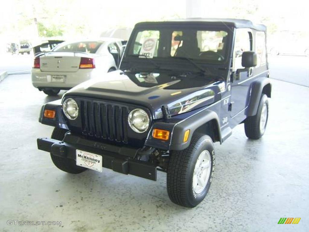 2006 Wrangler X 4x4 - Midnight Blue Pearl / Dark Slate Gray photo #1