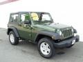 2008 Jeep Green Metallic Jeep Wrangler X 4x4  photo #7