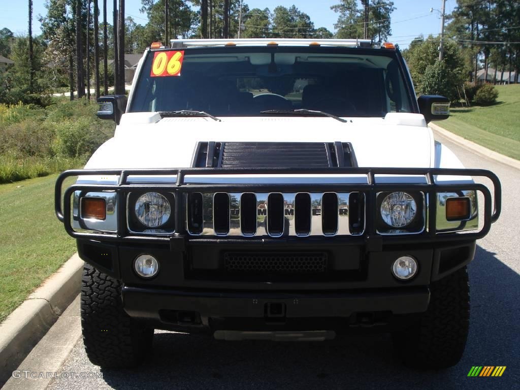 2006 H2 SUV - White / Ebony photo #3