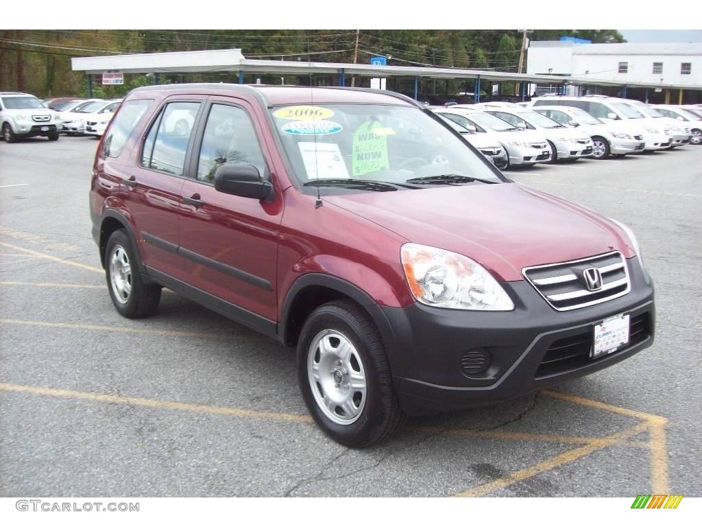 2006 CR-V LX 4WD - Redondo Red Pearl / Ivory photo #1