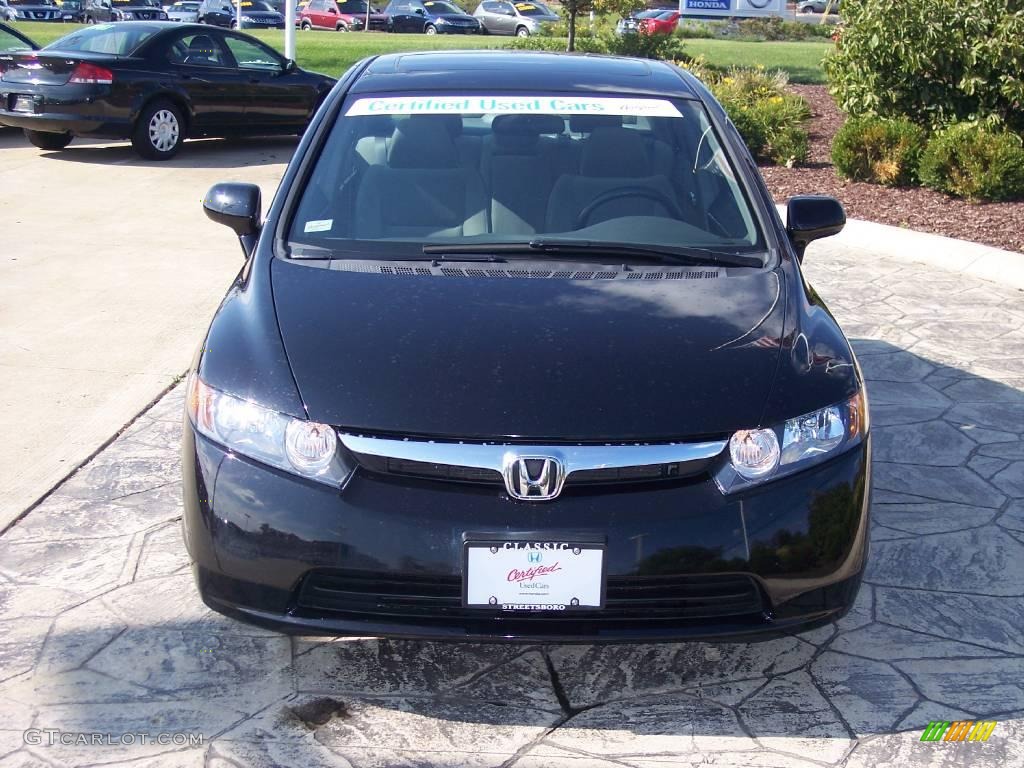 2007 Civic EX Sedan - Nighthawk Black Pearl / Gray photo #5