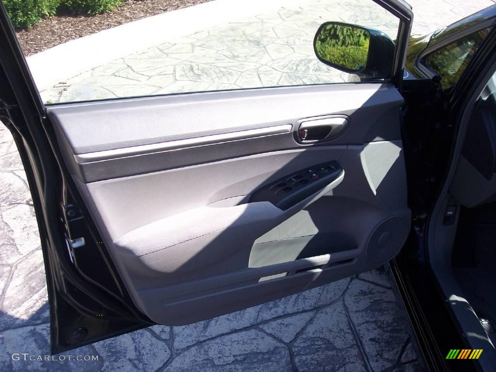 2007 Civic EX Sedan - Nighthawk Black Pearl / Gray photo #12
