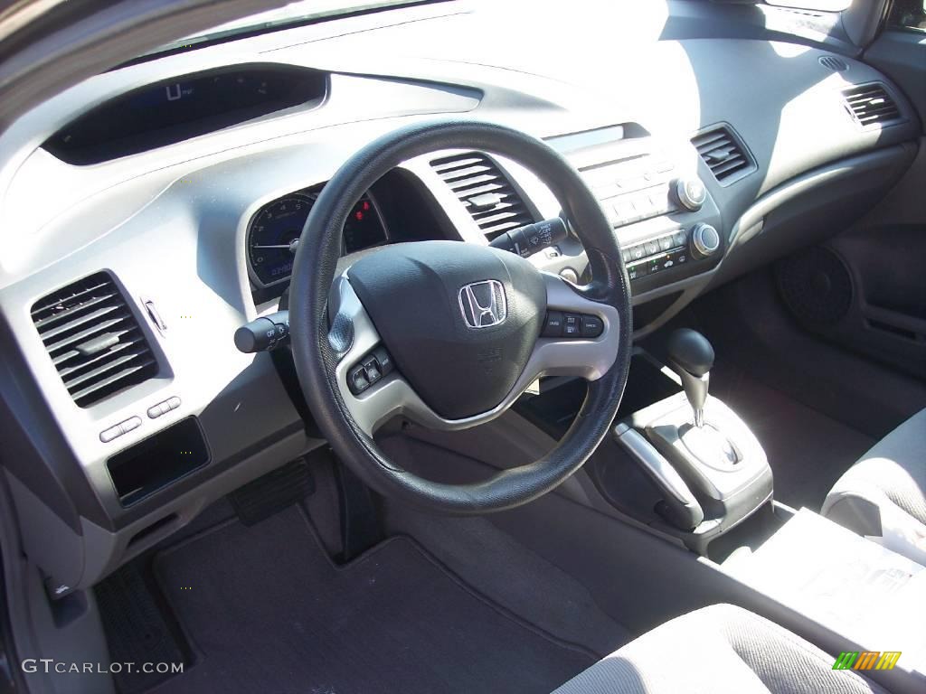 2007 Civic EX Sedan - Nighthawk Black Pearl / Gray photo #14