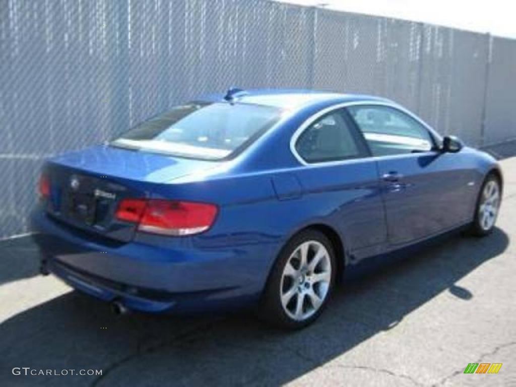 2007 3 Series 335i Coupe - Montego Blue Metallic / Grey photo #2