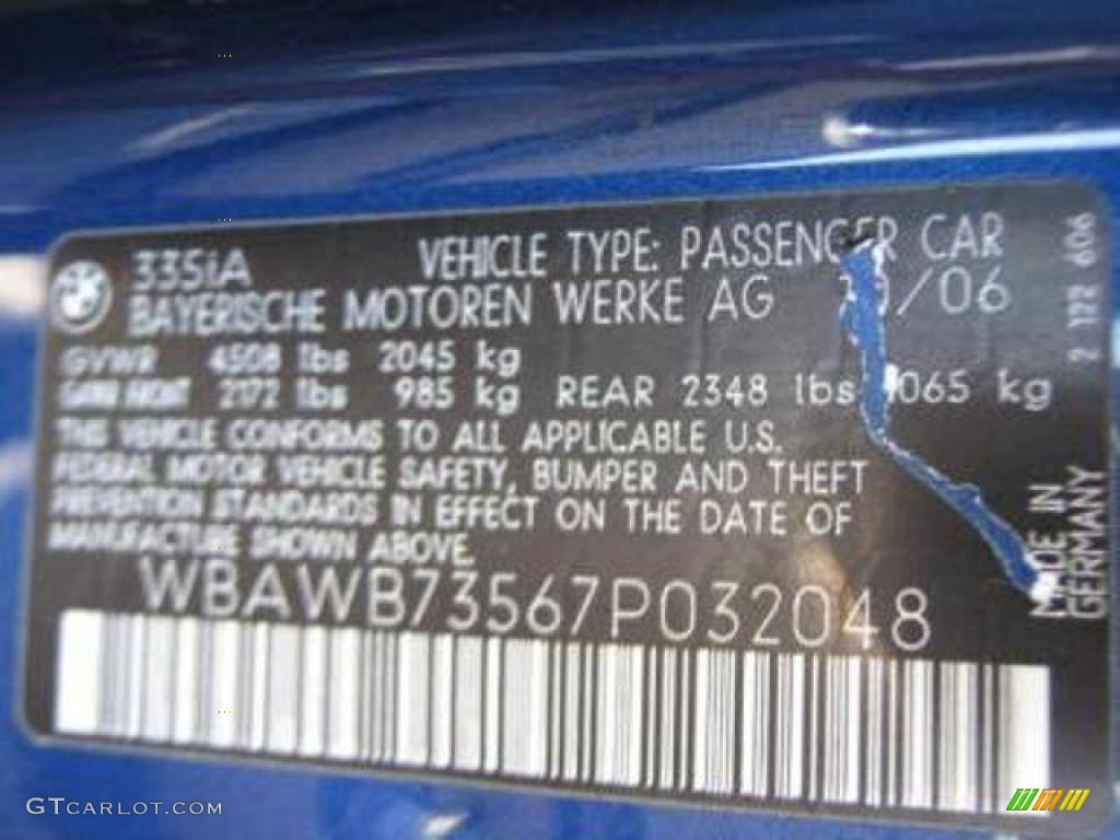 2007 3 Series 335i Coupe - Montego Blue Metallic / Grey photo #7
